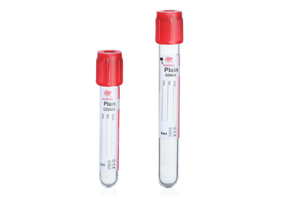 Пробірка AMED з червоною кришкою, без наповнювача, 16*100 мм, 9 мл (уп.100 шт)